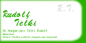 rudolf telki business card
